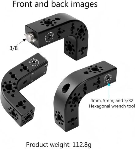 Universal ARRI تحديد موقع المقبض مقبض لاعبا اساسيا ، مناسبة للكاميرا أرنب قفص معدات المعدات مثبت GIMBAL (أسود) in Saudi Arabia