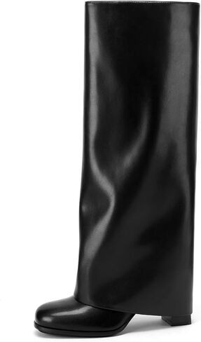 Meoleee Knee High Boots Women Filed Over High High Cheels Long Boots Zipper Round Round Toe Bress But Tall Boots for Women in Saudi Arabia