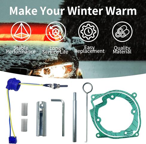 9PCS Glow Plug Repair Kit, 12V 5KW 8KW Diesel Heater Accessories Gaskets Ceramic Ignition Plug Repair Parts, for Chinese Diesel Parking Heater Air Heater, Maintenance Kit for Car Truck Boat in Saudi Arabia