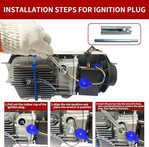 9PCS Glow Plug Repair Kit, 12V 5KW 8KW Diesel Heater Accessories Gaskets Ceramic Ignition Plug Repair Parts, for Chinese Diesel Parking Heater Air Heater, Maintenance Kit for Car Truck Boat in Saudi Arabia