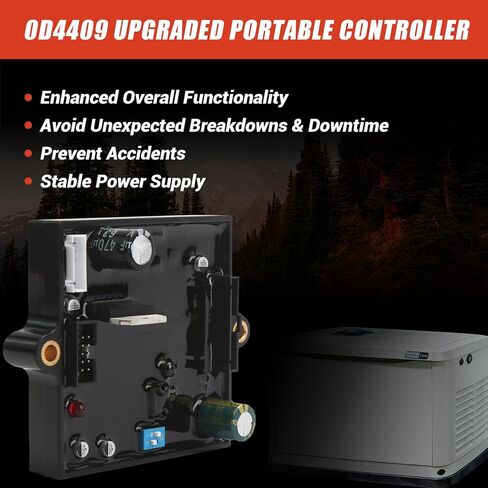 0D4409 وحدة تحكم محمولة مطورة PCB مع تحكم في الخمول متوافق مع مولدات Generac 0D44090SRV in Kuwait