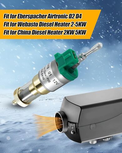 طقم إصلاح قابس الوهج 12 فولت 2 كيلو وات مناسب لسخان الديزل Eberspacher Airtronic Webasto 2-5KW، مضخة قياس الوقود 22 مل مع استبدال الحشيات 22451901 252069011300 252069100102، صيانة سخان الانتظار in Kuwait