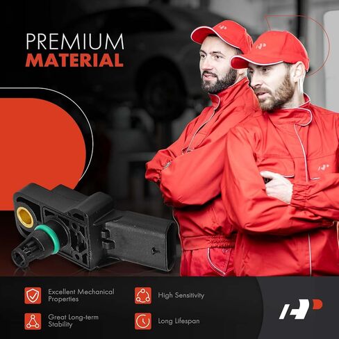 مستشعر MAP للضغط المنوع A-Premium [4 دبابيس] متوافق مع Volkswagen Jetta 2014-2020، Passat، Golf، Tiguan، Beetle، Atlas، GTI، Atlas Cross Sport، Golf Alltrack SportWagen & Audi Q5 in Kuwait