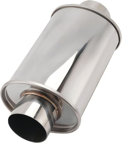 3-Inch High-Performance Resonator Muffler - Universal Exhaust Muffler, 304 Stainless Steel, Ultra Quiet in Saudi Arabia