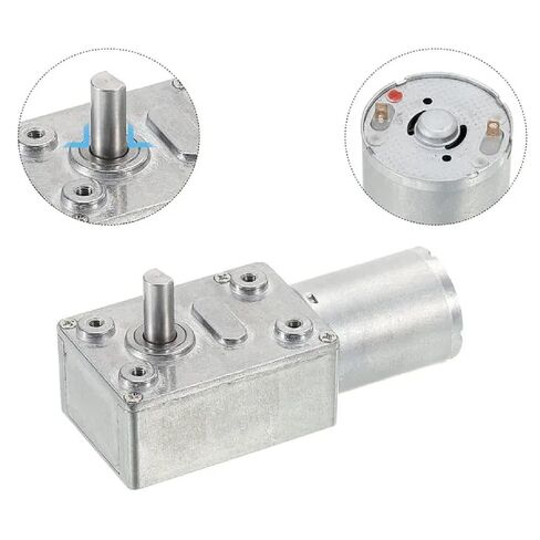 محرك تربو دودي JGY370 DC، عمود على شكل حرف D 6 مم، محرك كهربائي لتقليل علبة التروس ذات عزم الدوران العالي، تصميم مدمج للمشاريع اليدوية والصناعية (90 دورة في الدقيقة 12 فولت) in Kuwait