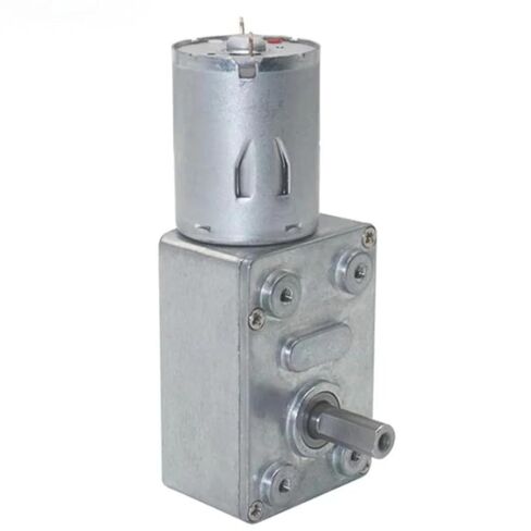 محرك تروس دودي ZGY370 DC، تروس معدنية ذات عزم دوران عالي، عزم دوران 25 كجم.سم، قفل ذاتي عكسي، مغناطيس دائم، مقاوم للتقطير، لمعدات التشغيل الآلي (24 فولت 30 دورة في الدقيقة) in Kuwait