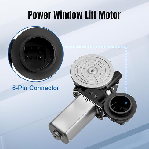 محرك نافذة كهربائي للراكب الأمامي أو الجانب الخلفي مناسب لسيارة Toyota Corolla Camry Avalon 4Runner Highlander Matrix SiennaTacoma Tundra 03 04 05 06 07 08 09 10 11 12 13 14 15 16 17 18 19 20 21,742-609 in Kuwait
