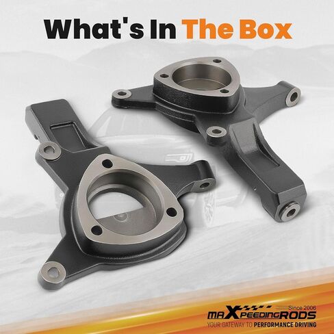 maXpeedingrods 4.5" Lift Spindles Knuckles for Chevy Silverado/GMC Sierra 1500 2WD 2007-2017, for Tahoe/Avalanche/Yukon XL/Suburban/Escalade 2007-2014 in Kuwait