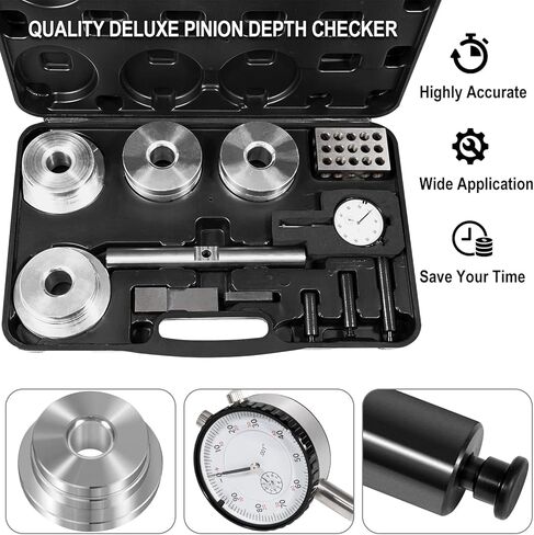 11001 Differential Pinion Depth Gauge Checker Service Tool Kit Fit For GM 10-14 Bolt, For Ford 7.5'' 8'' 8.8'' 9'', For Dana 30-80, For AMC 8 Bolt, And Most Differentials in Saudi Arabia