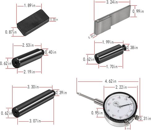 11001 Differential Pinion Depth Gauge Checker Service Tool Kit Fit For GM 10-14 Bolt, For Ford 7.5'' 8'' 8.8'' 9'', For Dana 30-80, For AMC 8 Bolt, And Most Differentials in Saudi Arabia