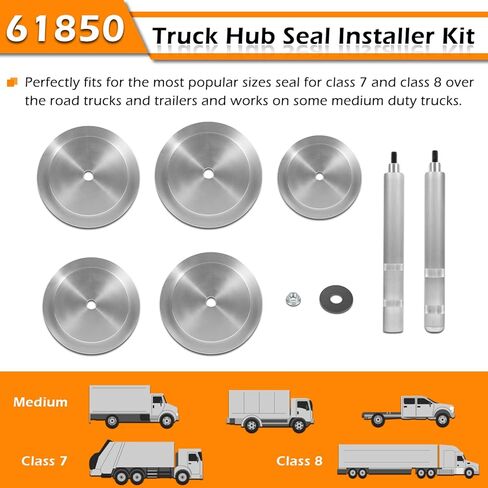 61850 Truck Hub Seal Installer Kit Fit for Size Seal for Class 7 & Class 8 Trucks, Trailers and Some Medium Duty Trucks in Saudi Arabia
