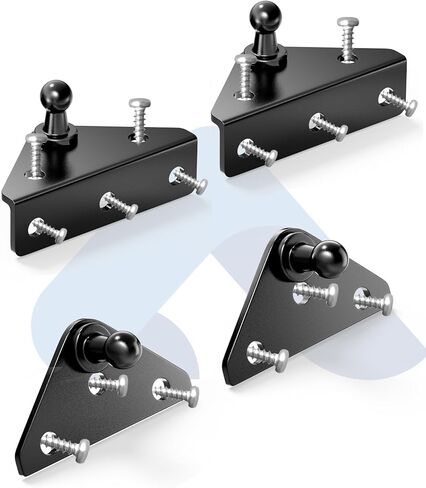 ARANA 10MM Gas Strut Mounting Brackets, Ball Stud Mount Bracket for Universal Lift Supports Shocks Spring Kits Hardware 4PCS with 16 Screws (Only Fits 10mm Ball Head) in Saudi Arabia