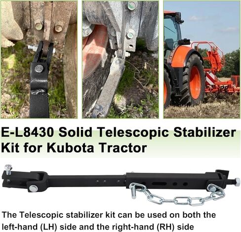 طقم مثبت تلسكوبي صلب E-L8430 لجرار كوبوتا متوافق مع L2501، L2600، L2800، L3000، L3200، L3301، L3400، L3700SU، L3800، L3901 وL4701 in Saudi Arabia