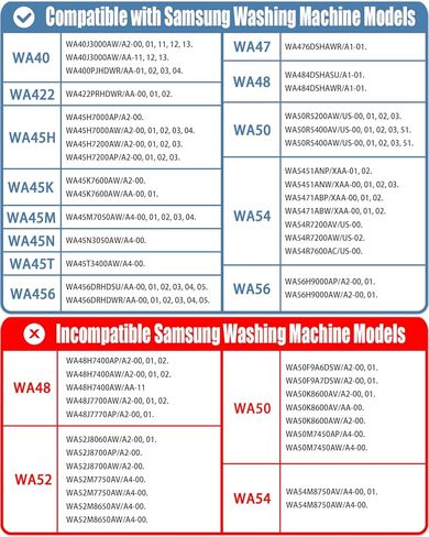 قضبان تعليق غسالة DC97-05280W مطورة لغسالة سامسونج WA50R5200AW/US WA50R5400AV/US WA45N3050AW/A4 WA45T3200AW/A4 WA50R5400AW/US WA45H7200AW/A2 WA45H7000AW/A2 in Kuwait