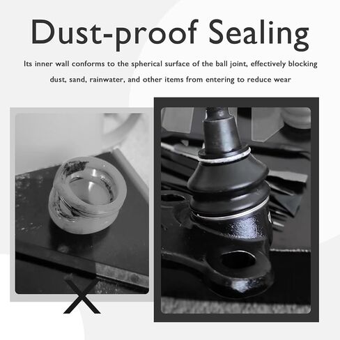 6PCS Ball Joint Boots Replacement,Rubber Tie Rod Boots Dust Cover Set for Steering/Suspension System,Universal Tie Rod End Boot Kit Car Accessories Fit for Most Vehicles in Kuwait