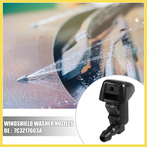 فوهات ممسحة زجاج أمامي من البلاستيك الأسود 7C3Z-17603-A لفورد F250 F350 F450 F550 Super Duty 2008-2010 Benefit in Kuwait