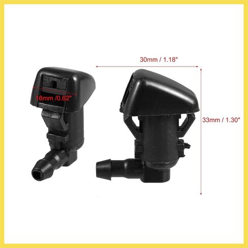 فوهات ممسحة زجاج أمامي من البلاستيك الأسود 7C3Z-17603-A لفورد F250 F350 F450 F550 Super Duty 2008-2010 Benefit in Kuwait