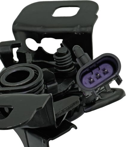 غطاء محرك السيارة مزلاج GM1234132 84460937 لـ 2015-2019 GMC Sierra Chevy Silverado 2500 HD 3500 HD 6.0L 6.6L يستبدل 85574822، أسود مع تشغيل عن بعد in Kuwait