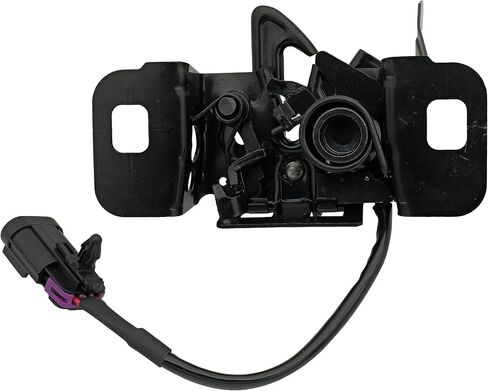 غطاء محرك السيارة مزلاج GM1234132 84460937 لـ 2015-2019 GMC Sierra Chevy Silverado 2500 HD 3500 HD 6.0L 6.6L يستبدل 85574822، أسود مع تشغيل عن بعد in Kuwait