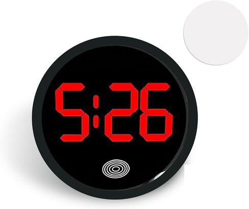 1 PC Mini LED Digital Clock, Self-Adhesive Digital Dashboard Display Clock, Luminous LED Time Touch Watch, Universal for Most Cars, Trucks, SUVs (White) in Saudi Arabia