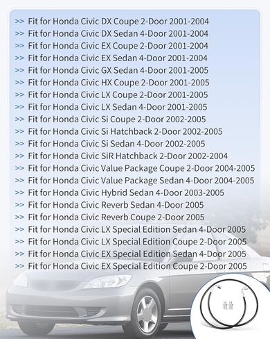 مجموعة خط القابض تناسب Honda Civic 2001-2005 EM2/ES1/ES2 (Non-Si) K-Swap، تعمل بشكل أفضل مع أسطوانة القابض الرقيقة/K20A/A2/A3، الفولاذ المقاوم للصدأ المضفر عالي الضغط in Saudi Arabia