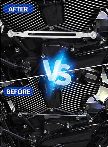 Shift Linkage Chrome، Shift Rod متوافق مع Harley Davidson 1986-2024 Street Glide، Electra Glide، Road Glide، Road King، Softail، Tri Glide in Kuwait