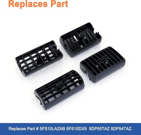 Dashboard Air Duct Vent AC Heater Louver Outlet Grille (4PCS).Replaces Part # 5FS10LAZAB 5FS10DX9 5DP55TAZ 5DP54TAZ.Compatible with 1997-2006 Jeep Wrangler TJ 1997-2001 Cherokee in Saudi Arabia