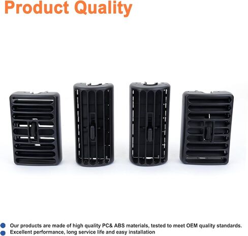 Dashboard Air Duct Vent AC Heater Louver Outlet Grille (4PCS).Replaces Part # 5FS10LAZAB 5FS10DX9 5DP55TAZ 5DP54TAZ.Compatible with 1997-2006 Jeep Wrangler TJ 1997-2001 Cherokee in Saudi Arabia