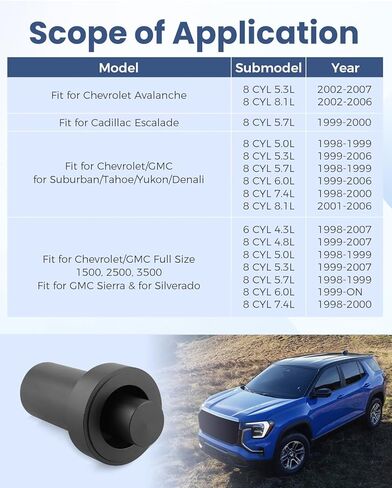 أداة تثبيت ختم الإخراج الأمامي T-M109RAC مناسبة لحقيبة نقل Chevy GMC NP246 NP261 NP261XHD NP263 NP263XHD، مناسبة لمعظم شاحنات 1998-Up - استبدال مثبت الختم المكون من قطعتين in Kuwait