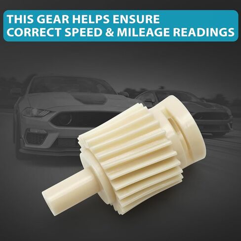 Speedometer Drive Gear for Ford Mustang 1983-1998 T5 or T45 Transmission, 23 Tooth Recalibration Gear, 3.73/4.10 Gears, White in Saudi Arabia