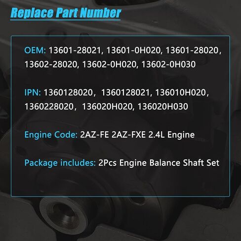 مجموعة عمود توازن المحرك من AUCERAMIC تناسب 2017-2011 لسيارة Toyota Camry، 2006-2009 RAV4، لسيارة Corolla Matrix Solara Scion tC Scion xB 2AZ-FE 2AZ-FXE 2.4L، لسيارة Lexus HS250h 2010-2012 13601-28021 13601-28020 in Kuwait