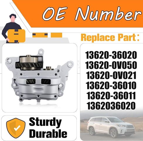 13620-36020 مجموعة عمود توازن المحرك متوافقة مع 2012-2019 Toyota Highlander Camry RAV4 Avalon Sienna Scion tC Venza Lexus ES300h ES350 NX200t/300h 2.5/2.7L استبدال عمود الموازن #13620-0V050 in Saudi Arabia