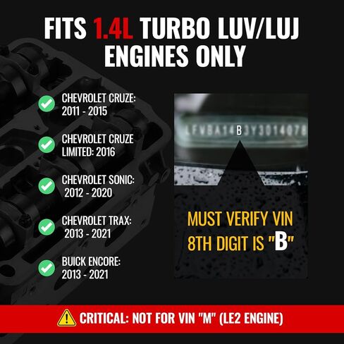 مجموعة رأس الأسطوانة الكاملة مع صمامات أعمدة الكامات لمحرك 2011-2021 Chevy Cruze Sonic Trax Buick Encore 1.4L Turbo LUV LUJ، يستبدل 55573669 55565295 55565291 25193622 0607231 in Kuwait