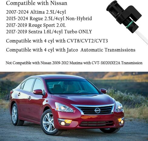 استبدال عصا قياس ناقل الحركة OEM#31086-JA00A، عصا غمس ناقل الحركة متوافقة مع نيسان ألتيما روج، أساسيات سيارة عصا قياس سائل ناقل الحركة لإطالة عمر CVT (لنيسان) in Kuwait
