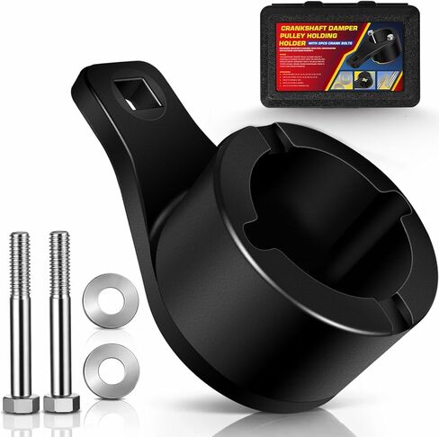 for Toyota/Lexus Crankshaft Damper Pulley Holding Holder Harmonic Tool (With 2PCS Crank Bolts) - Fits 3.0/3.3 V6, 4.0/4.3/4.7 V8 Engines Harmonic Damper Pulley Tool 64300 (With Storage Case) in Saudi Arabia
