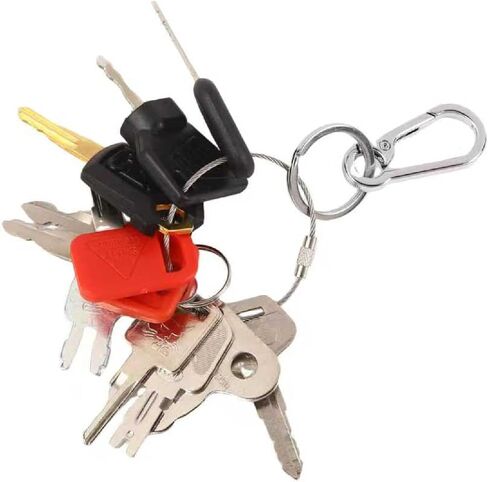 11 Pcs Heavy Equipment Replacement Keys Compatible with CAT, JD, Case, Komatsu, Hyster, Kubota, JCB, Bobcat, Daewoo, JLG, Toyota, Master Ignition Key for Workers and Opeartors in Saudi Arabia