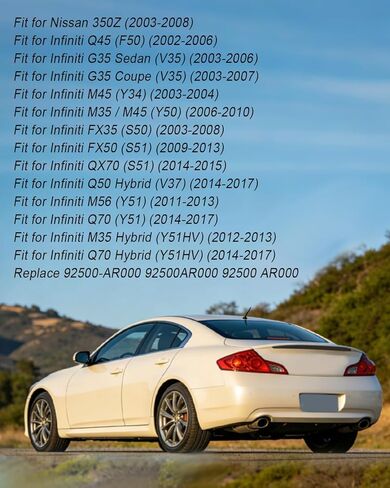 موصل خرطوم سخان النازف المبرد مناسب لنيسان 350Z إنفينيتي G35 M35 M45 Q45 FX50 Q50 M56 QX70، تركيب خرطوم التبريد الألومنيوم استبدال 92500-AR000 92500AR000 92500 AR000 in Kuwait