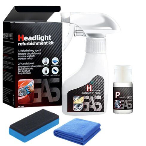 Automotive Headlamp Restoration Fluid Oxidized, 2025 Upgraded Headlight Restoration Kit, Automotive Headlight Cleaner and Restorer Coating Kit for Cloudy Headlights All Vehicle Types (2 Set) in Saudi Arabia