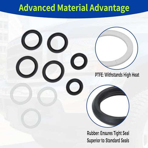 Motoparty Stand Pipe and Front Port Plug Seal Kit for Ford 6.0L Powerstroke, fix for Oil Leak for F250 F350 E350 2003-2010, Replaces AP0028 in Saudi Arabia