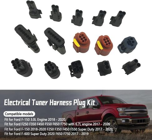 Electrical Tuner Harness Plug Kit Fit for Ford F250 F350 F450 F550 2017-2020 Super Duty 6.7L Engine Replacement Connector Sockets Terminals Set in Saudi Arabia