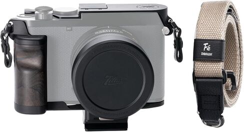 Tilta Vintage Camera Cage Base Kit Compatible with Leica Q3 – Black | L-Bracket with Leather Grip, Hot Shoe Thumb Grip, Lens Cap | ARCA Tripod Mount Support, Lightweight Travel-Friendly Design in Saudi Arabia