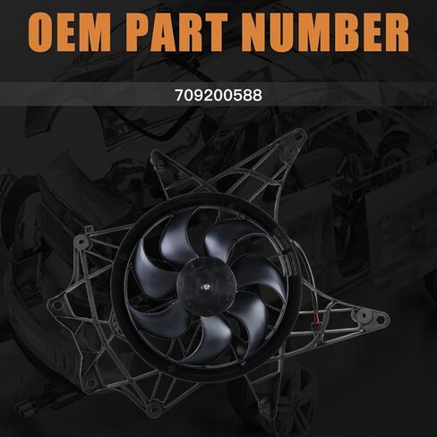 709200588 مروحة تبريد مشعاع التبريد متوافقة مع 2017 2018 2019 2020 2021 2022 2023 2024 2025 Can-Am Maverick X3 / X3 MAX جميع الموديلات in Saudi Arabia