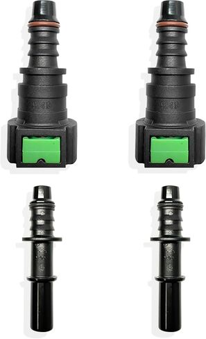 Fuel Line Repair Kit, 30pcs Fuel Line Quick Connector Assortment Kit 11 Size Hose Release Connect Straight Elbow Pipe Connector Fittings SAE 6.3mm to 11.8mm in Kuwait