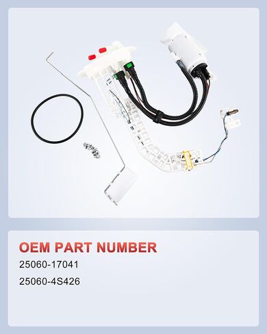 Fuel Pump Assembly with Sending Unit, Replacement for 1999-2004 Nissan Frontier 3.3L and Xterra 3.3L, Part# 25060-17041 25060-4S426 in Kuwait