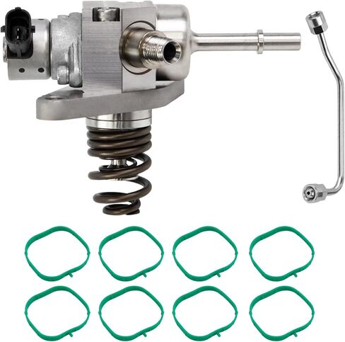 GDI High Pressure Fuel Pump Kit 12697966 Compatible with 2014-2020 Chevy Tahoe Silverado Suburban Express GMC Sierra Yukon Cadillac W/ 12677004 Intermediate Fuel Pipe& 12626354 Intake Manifold Gaskets in Saudi Arabia