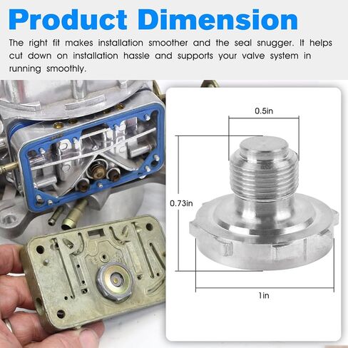 26-36 Power Valve Plug & Gasket Fit for Holley Carburetor Accelerator Power Valve Kit Replacement for Holley Carburetor Model 2300 4150 4160 4500-2 Packs in Kuwait