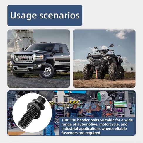 100-1110 1001110 مسامير رأس، 3/8-16 UNC مسدس، فولاذ كروم 8 درجات، لمسة نهائية من أكسيد الأسود، للسيارات والتطبيقات الصناعية 16 قطعة in Kuwait