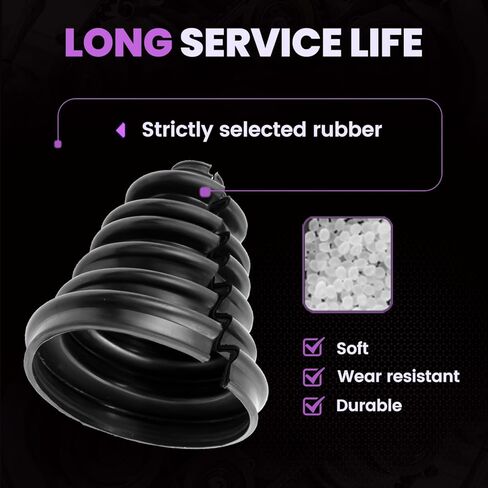 Upgrade CVS18 Universal CV Axle Boot Repair Kit, 5.04 Inch (128mm) Height, Fits Shaft Size 22mm-28mm, Silicone Rubber, Waterproof Dustproof Protection for Cars, Trucks, SUVs in Kuwait