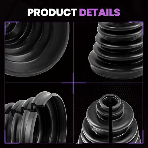 Upgrade CVS18 Universal CV Axle Boot Repair Kit, 5.04 Inch (128mm) Height, Fits Shaft Size 22mm-28mm, Silicone Rubber, Waterproof Dustproof Protection for Cars, Trucks, SUVs in Kuwait