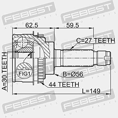 وصلة السيرة الذاتية الخارجية 30X56X27 فبراير 0810-026A44 OEM 28091-AC120 in Kuwait